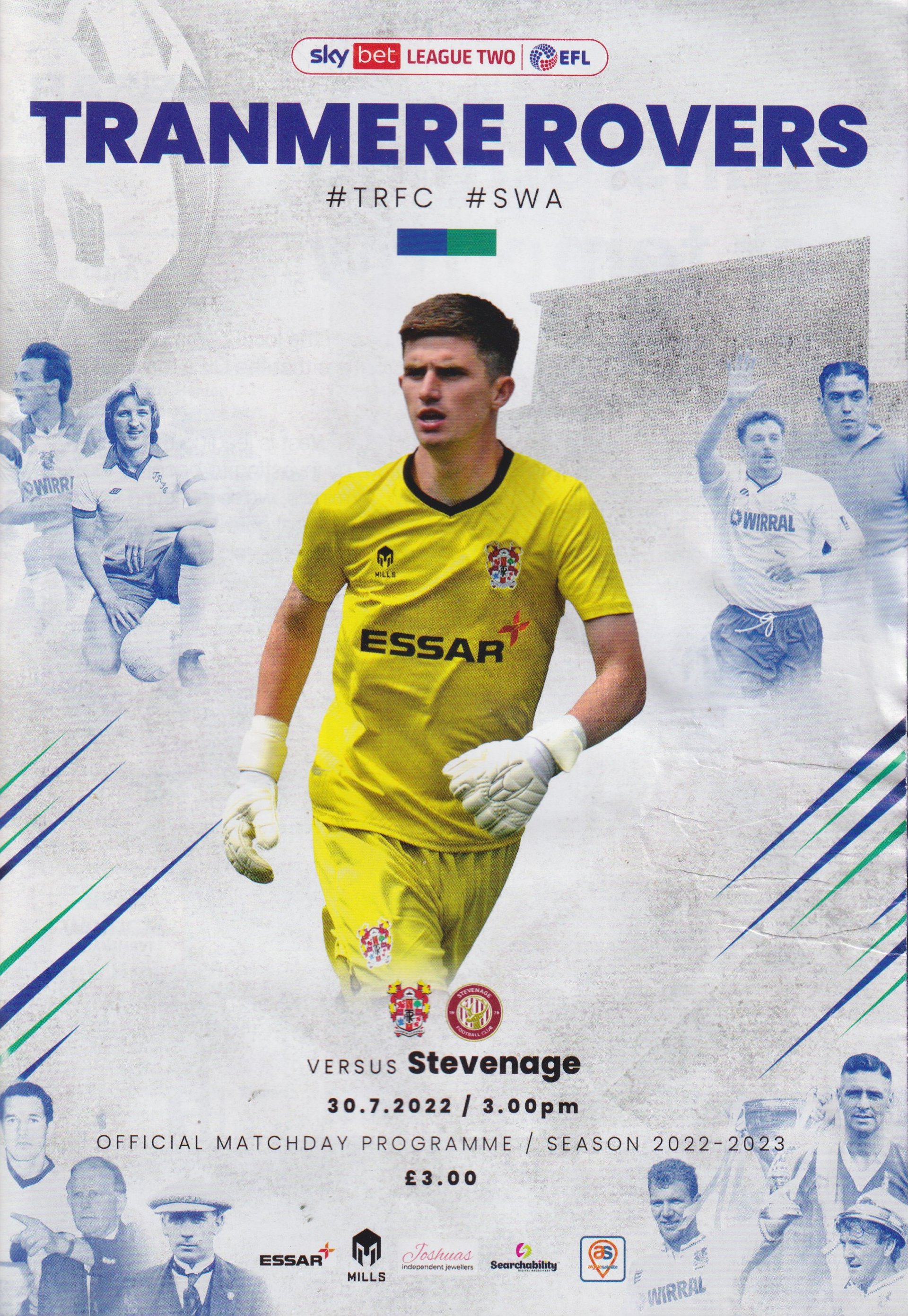 Tranmere Rovers v Stevenage match programme